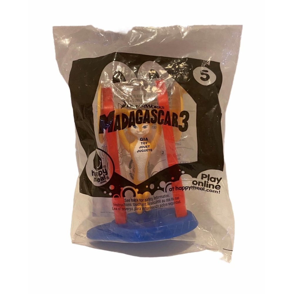 Mcdonalds 2012 Dreamworks Madagascar 3 Gia Toy #5 Happy Meal Toy